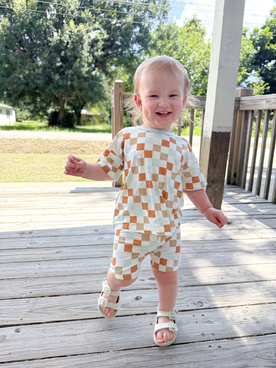 Vintage Desert Checks Sun & Sand Set