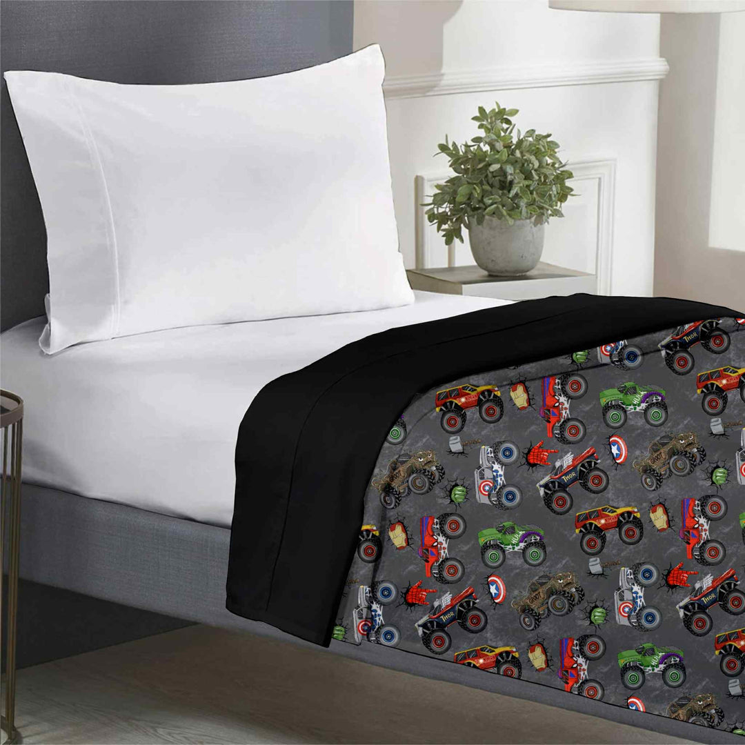 Monster Trucks Assemble Twin Quilt