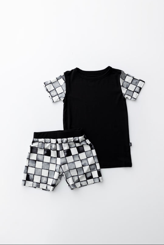 Onyx Checks Short Set