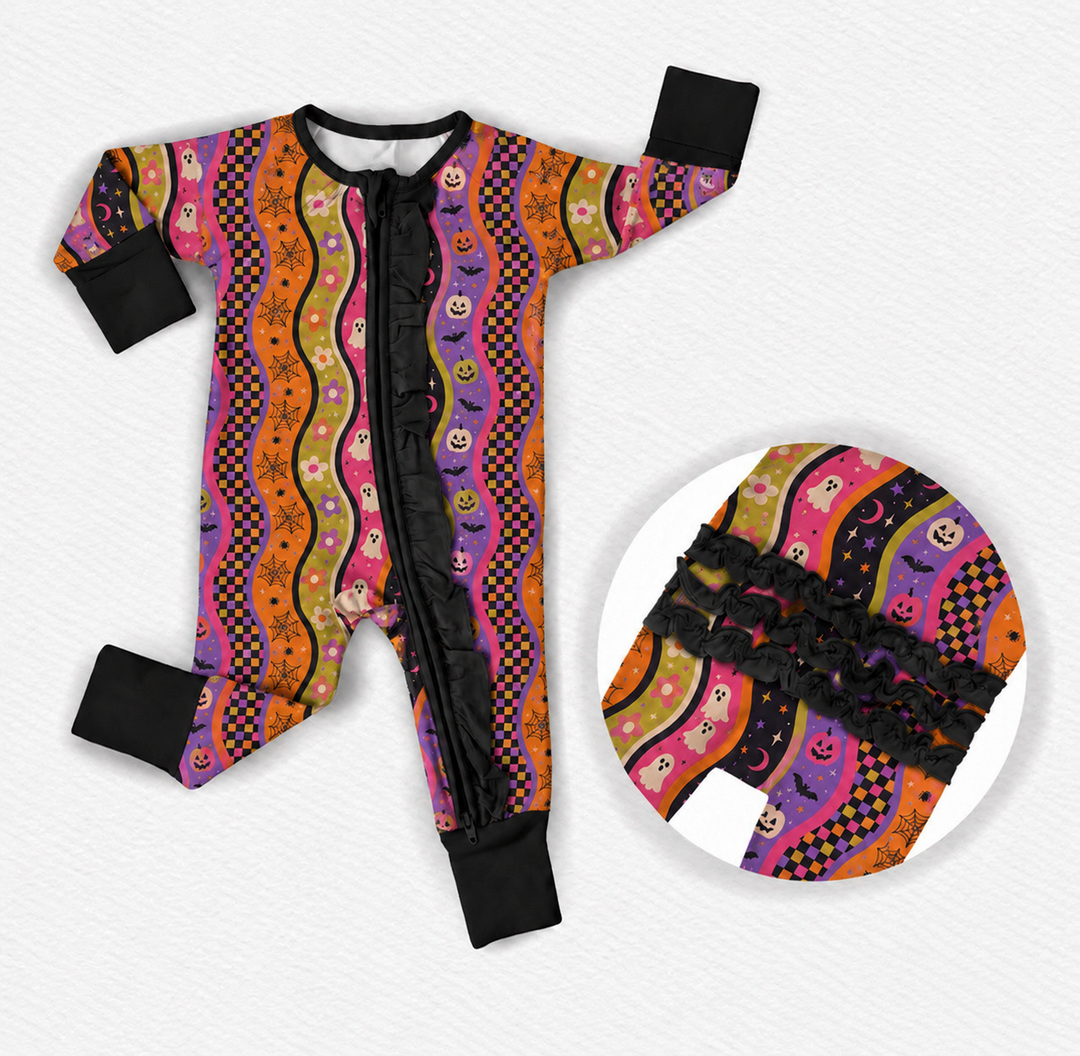 PREORDER Groovy Ghoul Ruffle Zippy