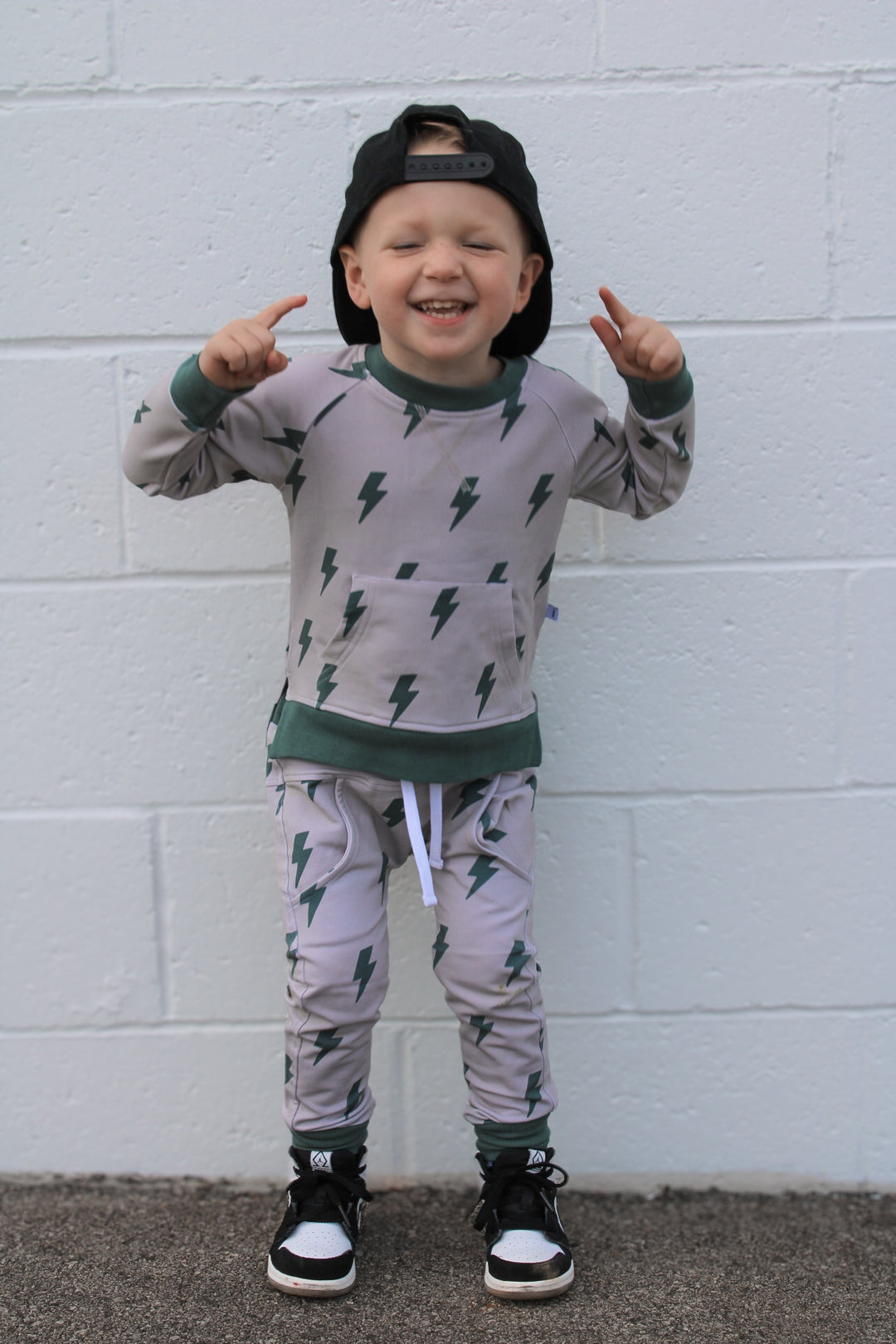 Cool Kidz Collection- Boltz Jogger Set