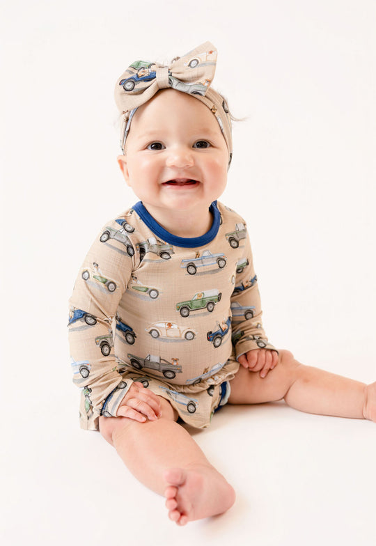 Cruising With My Dogs Long Sleeve Body Suit Twirl