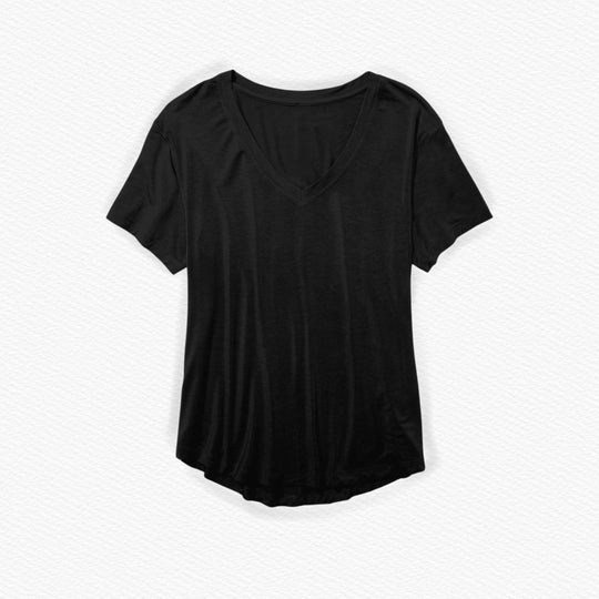 Women’s Black Bamboo Tee