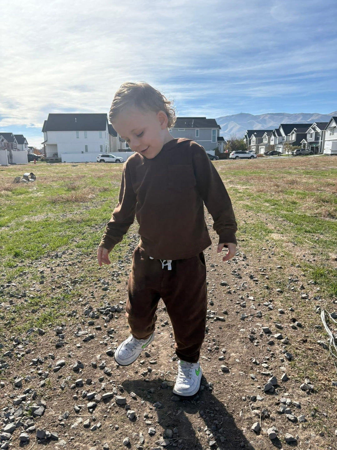 Oak Acid Wash Bamboo Jogger Set