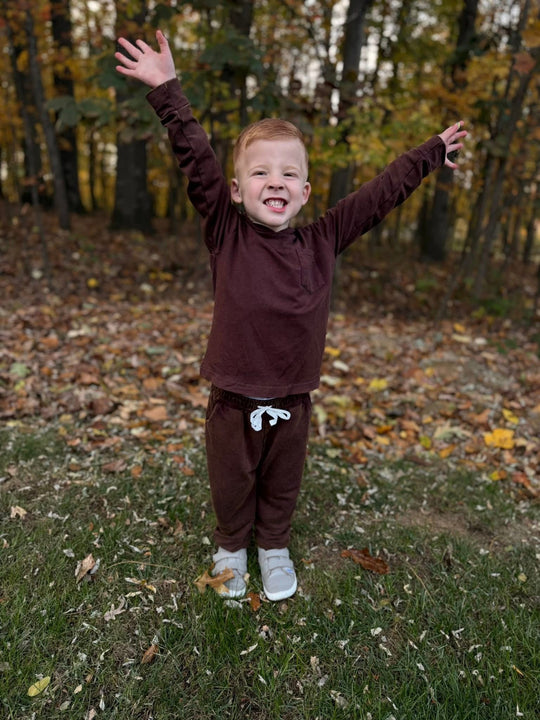 Oak Acid Wash Bamboo Jogger Set