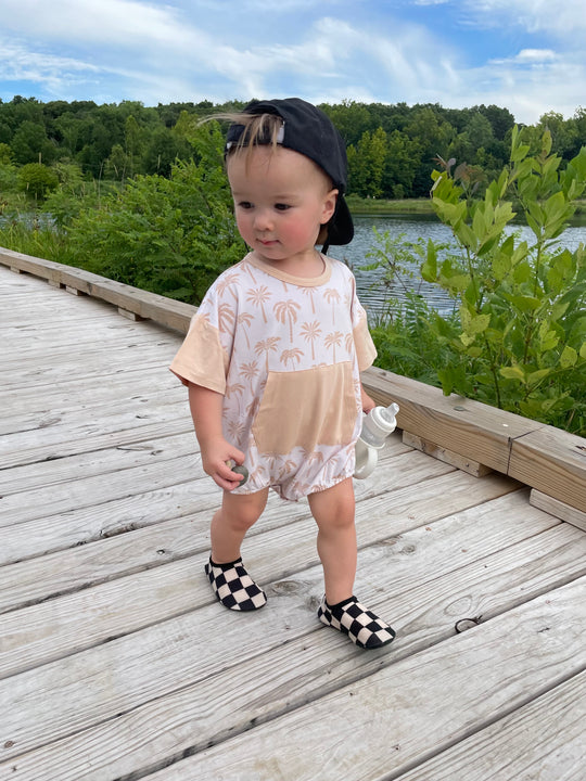 Shady Beach Bubble Romper