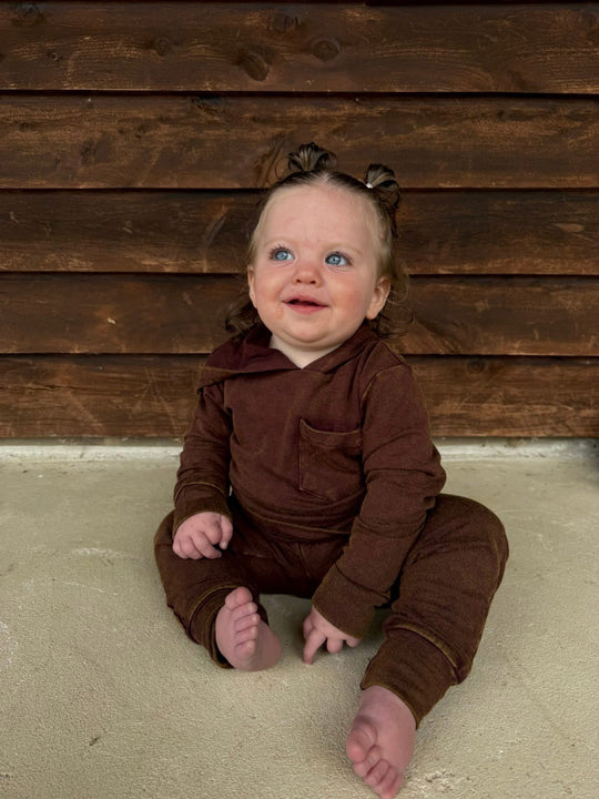 Oak Acid Wash Bamboo Jogger Set