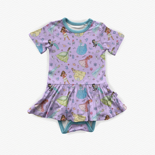 Royal Crew Bodysuit Twirl Dress