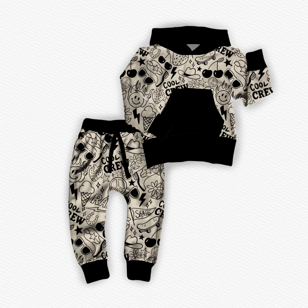 **PREORDER** Crew Doodles Hoodie & Jogger Set