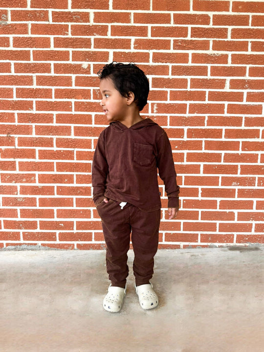 Oak Acid Wash Bamboo Jogger Set