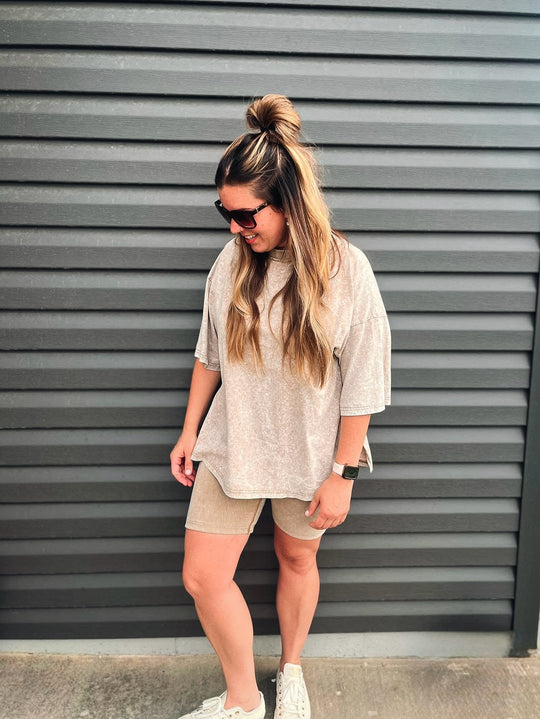Sandstone Mama Oversized Tee
